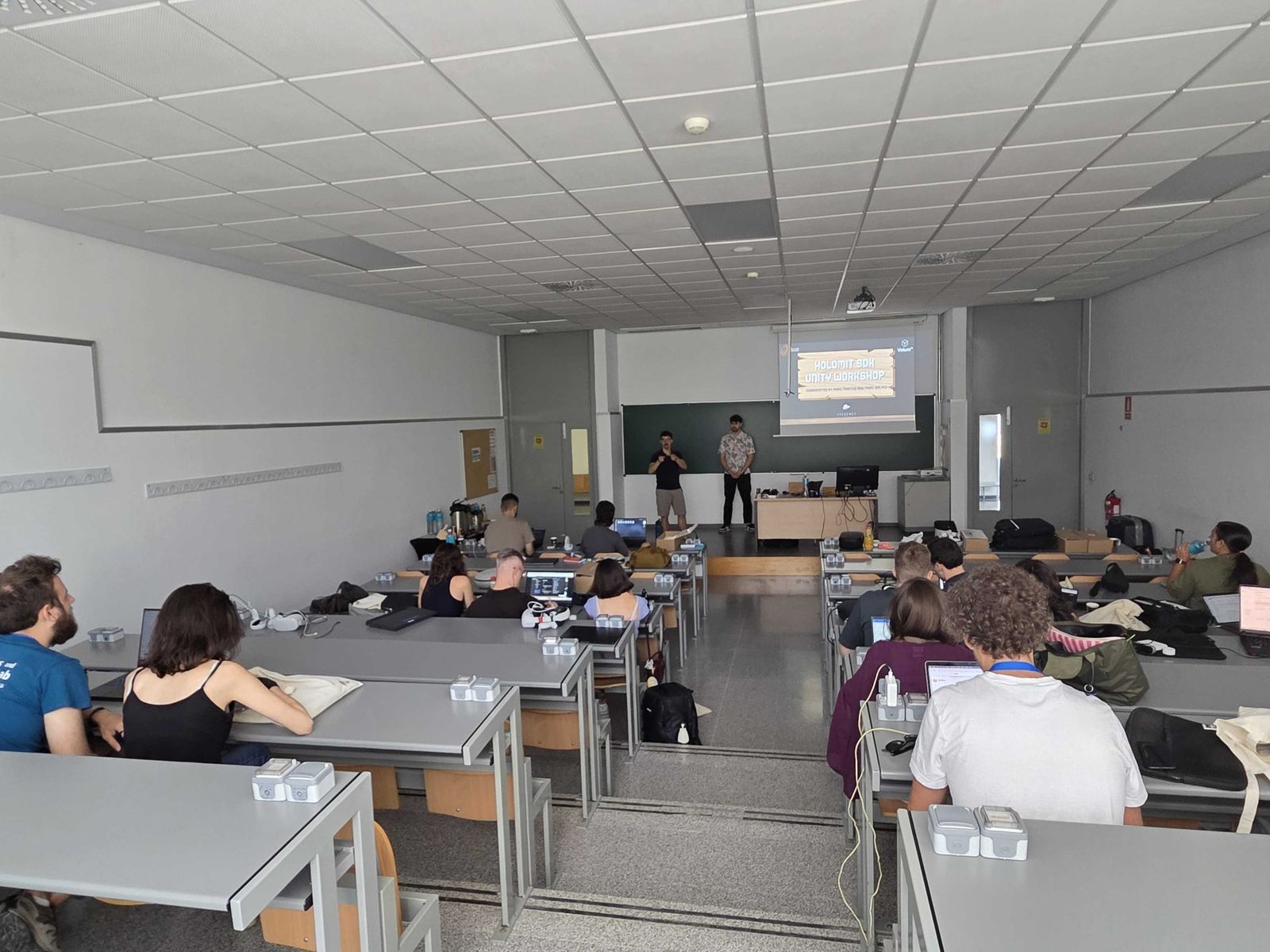 Students and researchers attending the Volum workshop at the Universidad de Zaragoza
