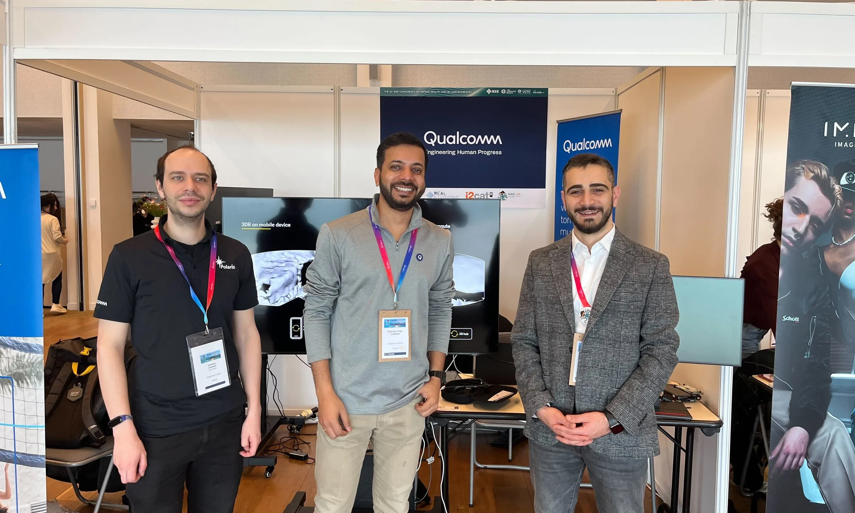 Volum and Qualcomm shared stand at IEEE VR 2025, Saint-Malo